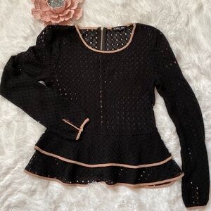 Double Zero Peplum Sweater